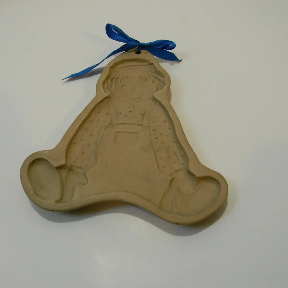 Raggedy Andy Cookie Mold 1986 Brown Bag Cookie Art Hill Design Inc